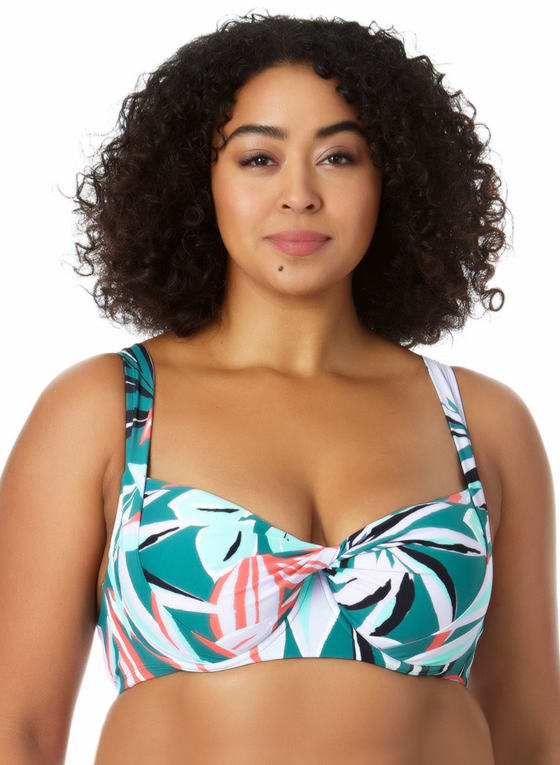 Anne Cole Tropical Print Bikini Top Laura