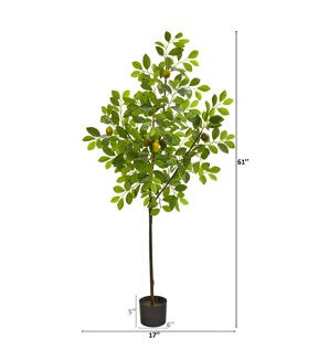 Nearly Natural 61in. Lemon Artificial Tree
