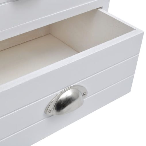 NNEVL French Bedside Cabinets 2 pcs White