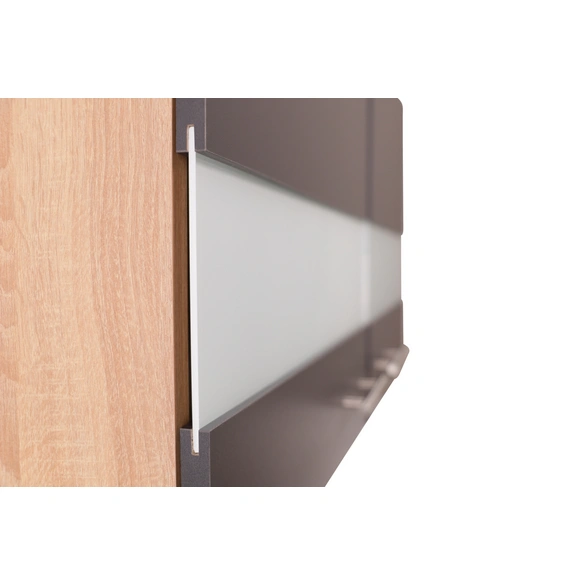 Pantry-Küche »Merle«, BxHxT: 100 x 200 x 200 cm, grau