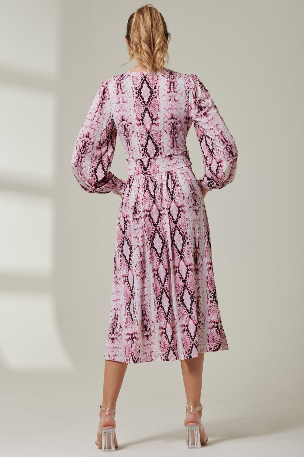 Jolie Moi Harper Long Sleeve Jersey Dress