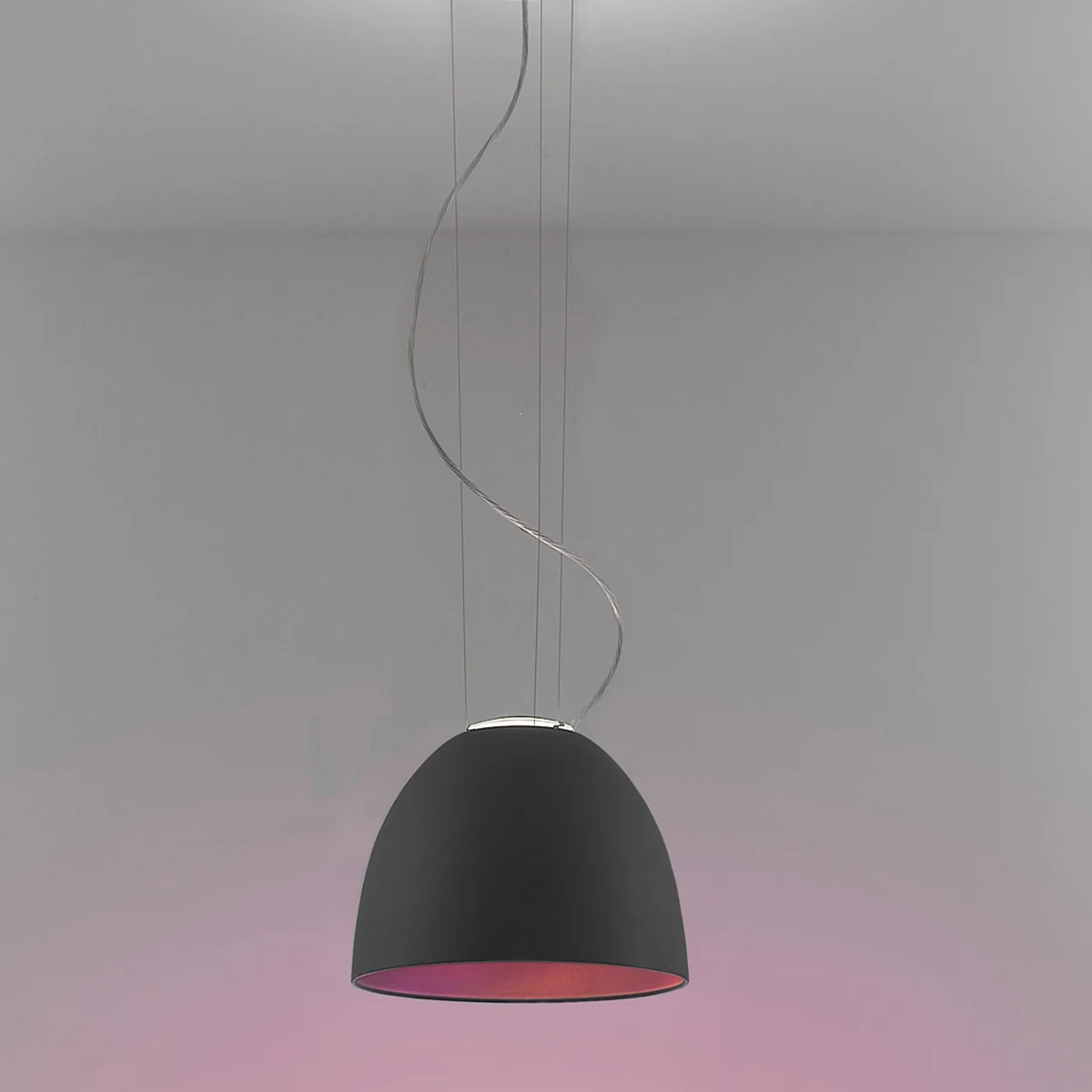 Artemide - Nur Mini Pendelleuchte, anthrazitgrau