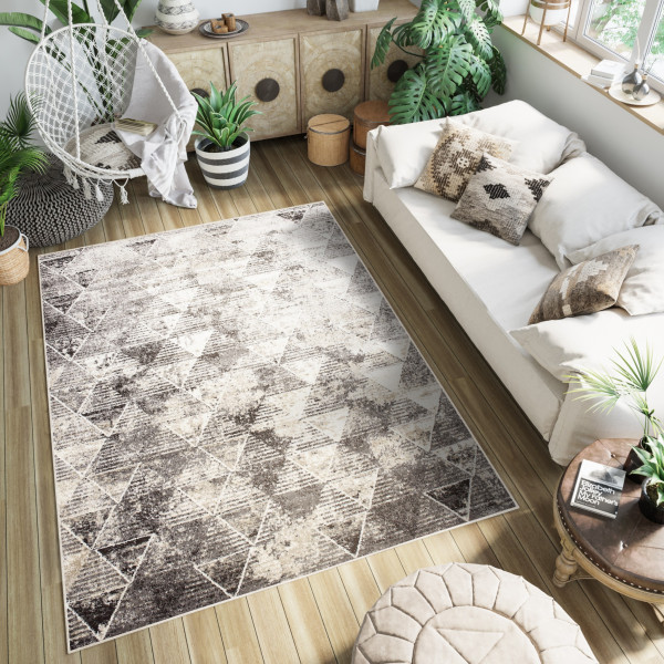 Dywan Chemex Petra Nowoczesny 3009 1 255 Beżowy 120x170
