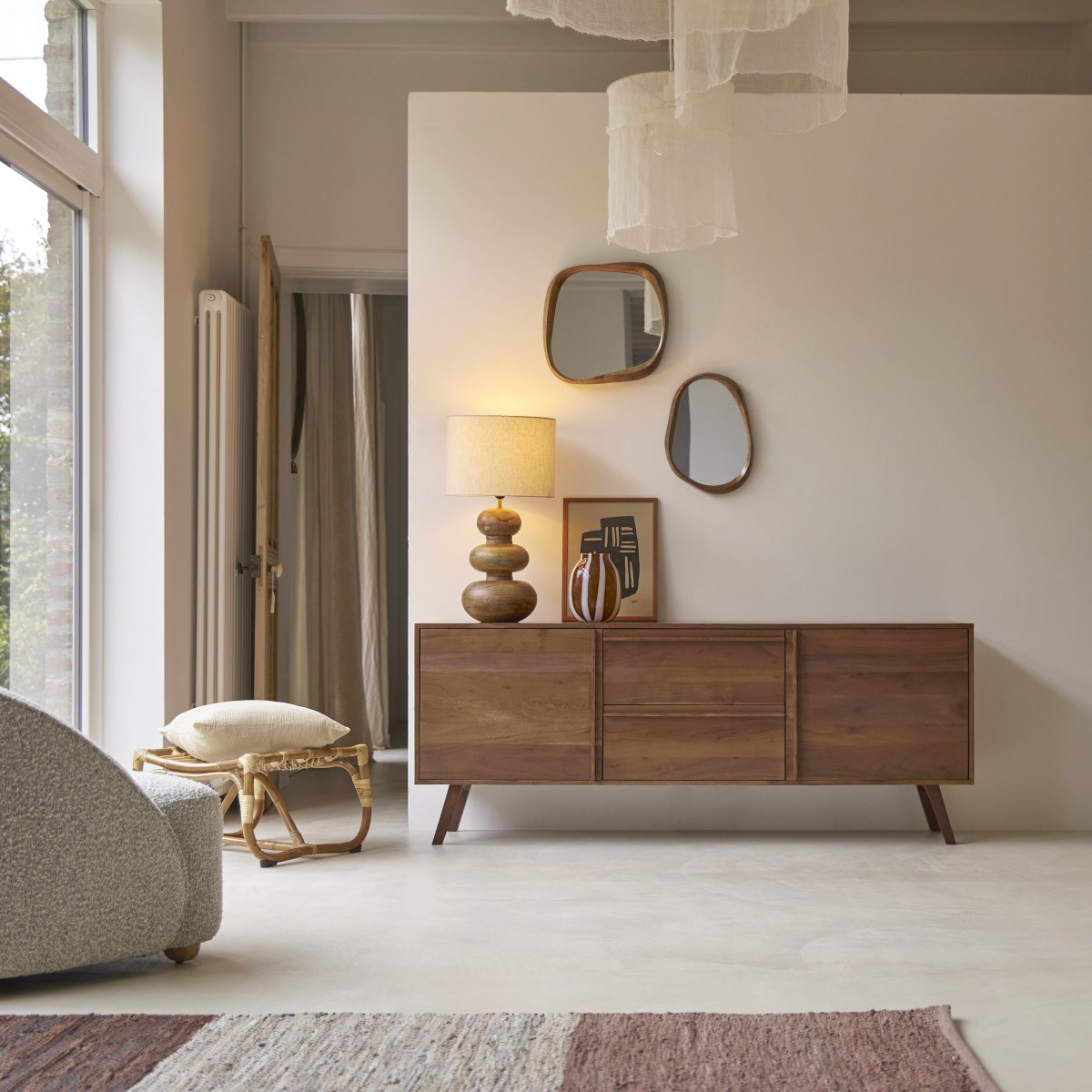 Tikamoon - Dressoir Niels van acaciahout 175 cm