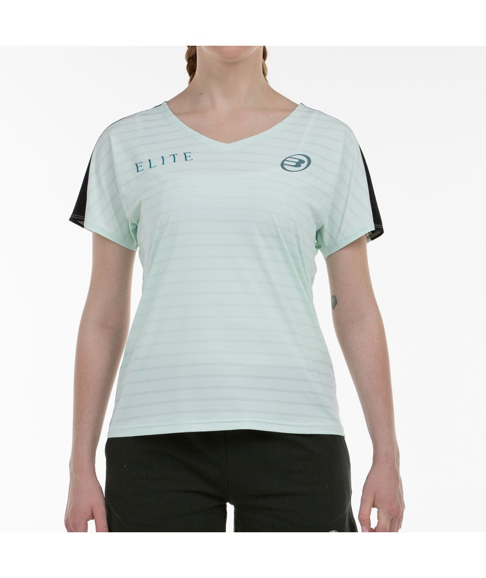 CAMISETA BULLPADEL GEMMA 25V VERDE AGUA TEJ.BICOLOR