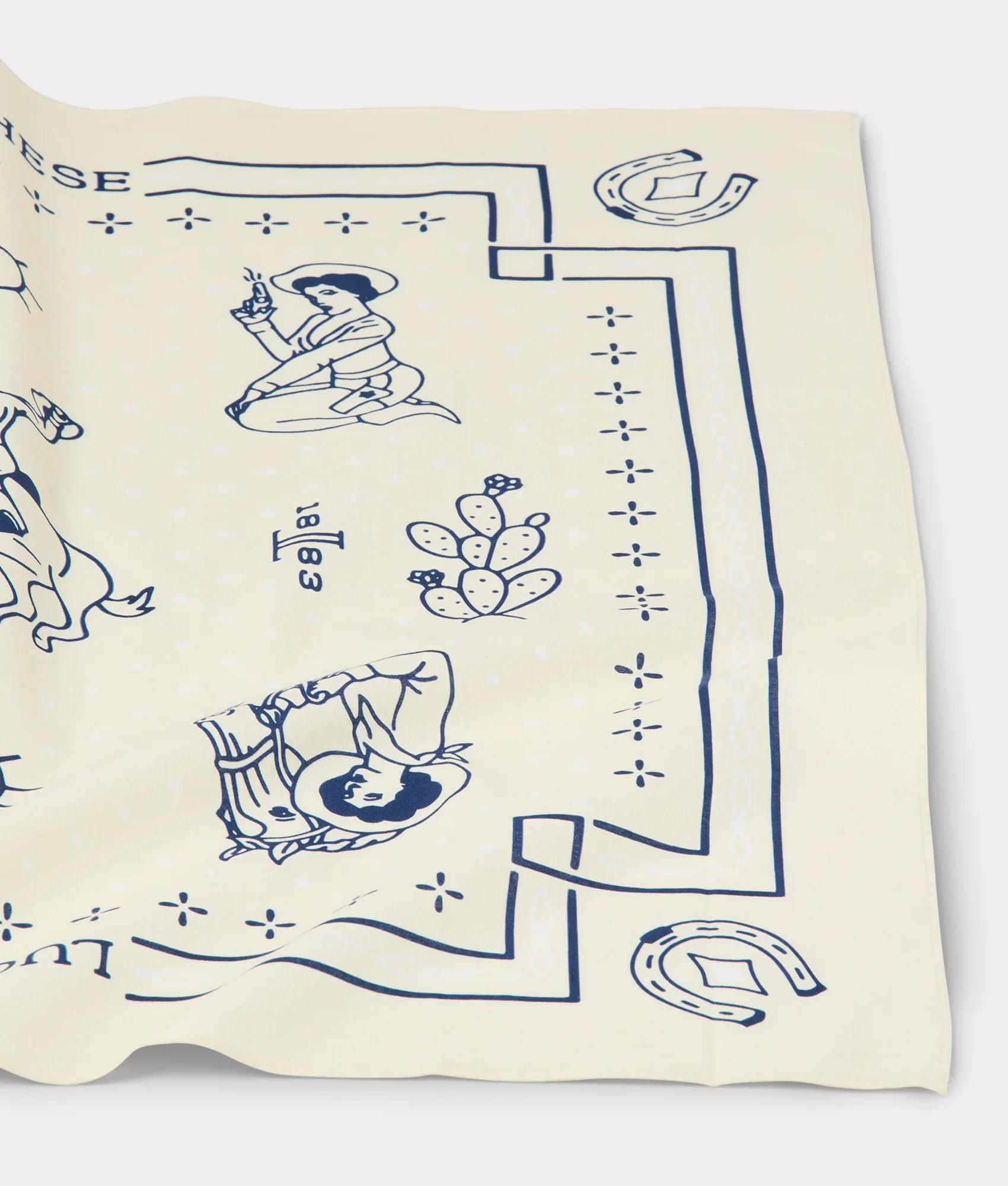 Bleacher Bandana - Navy/White