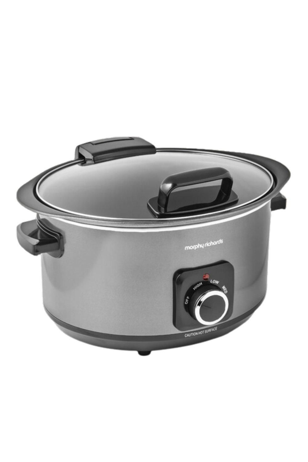 Morphy Richards Sear & Stew 6.5L Hinged Lid Slow Cooker
