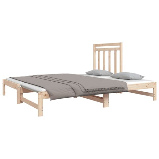 NNEVL Pull-out Day Bed 2x(92x187) cm Solid Wood Pine