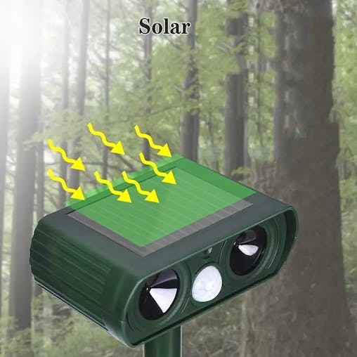 NNETM Emerald Solar Ultrasonic Animal Repellent