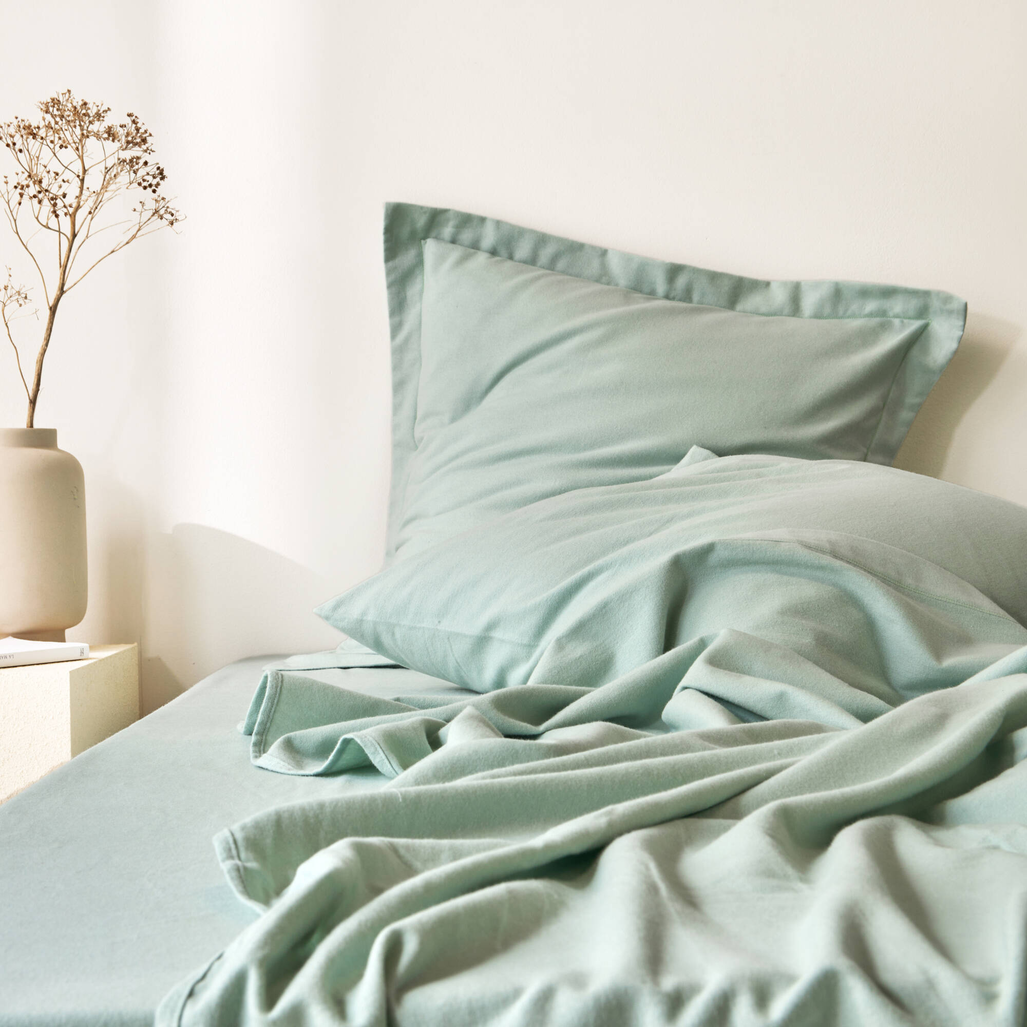 Linge de lit uni flanelle