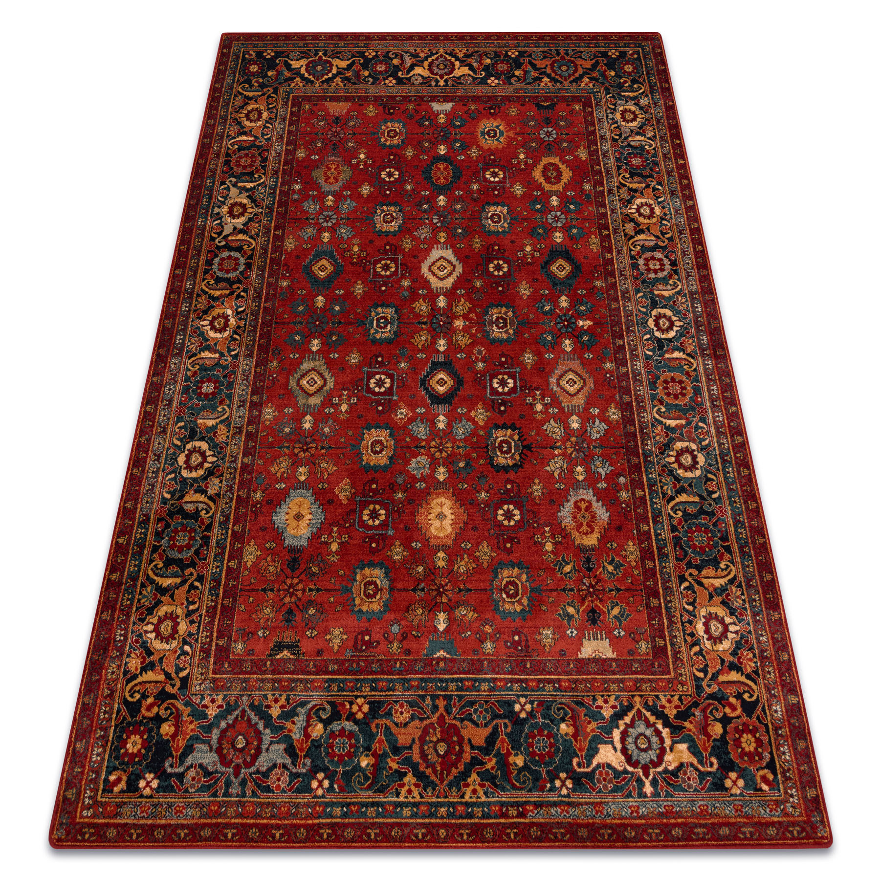 Dywan wełniany OMEGA PARILLO ramka rubin 170x235 cm