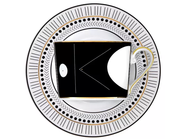 Zestaw do kawy dla 6 osób (12el) Ćmielów - Kolekcja Jenny ART DECO GX48