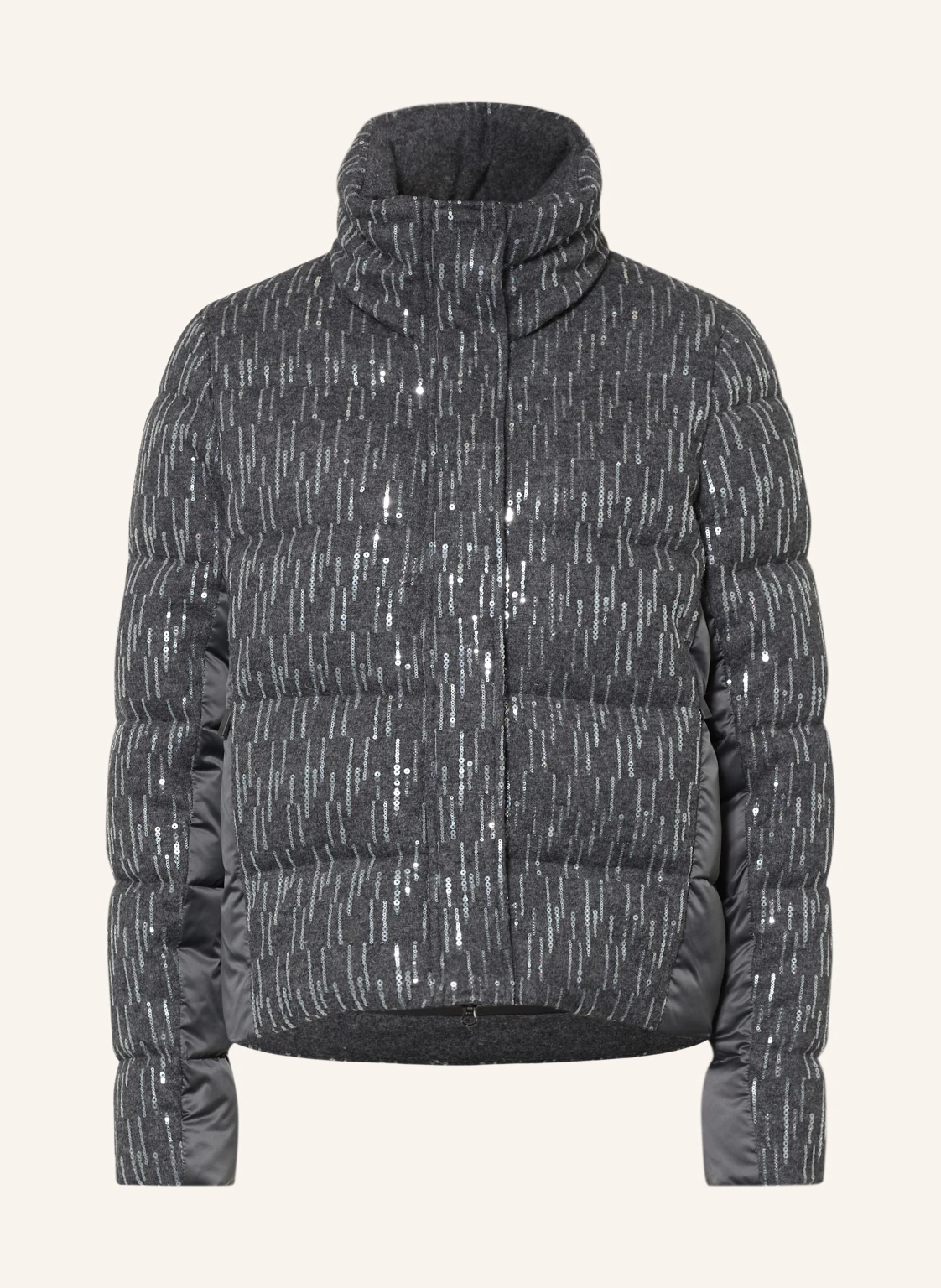 SPORTALM Steppjacke mit Pailletten im Materialmix