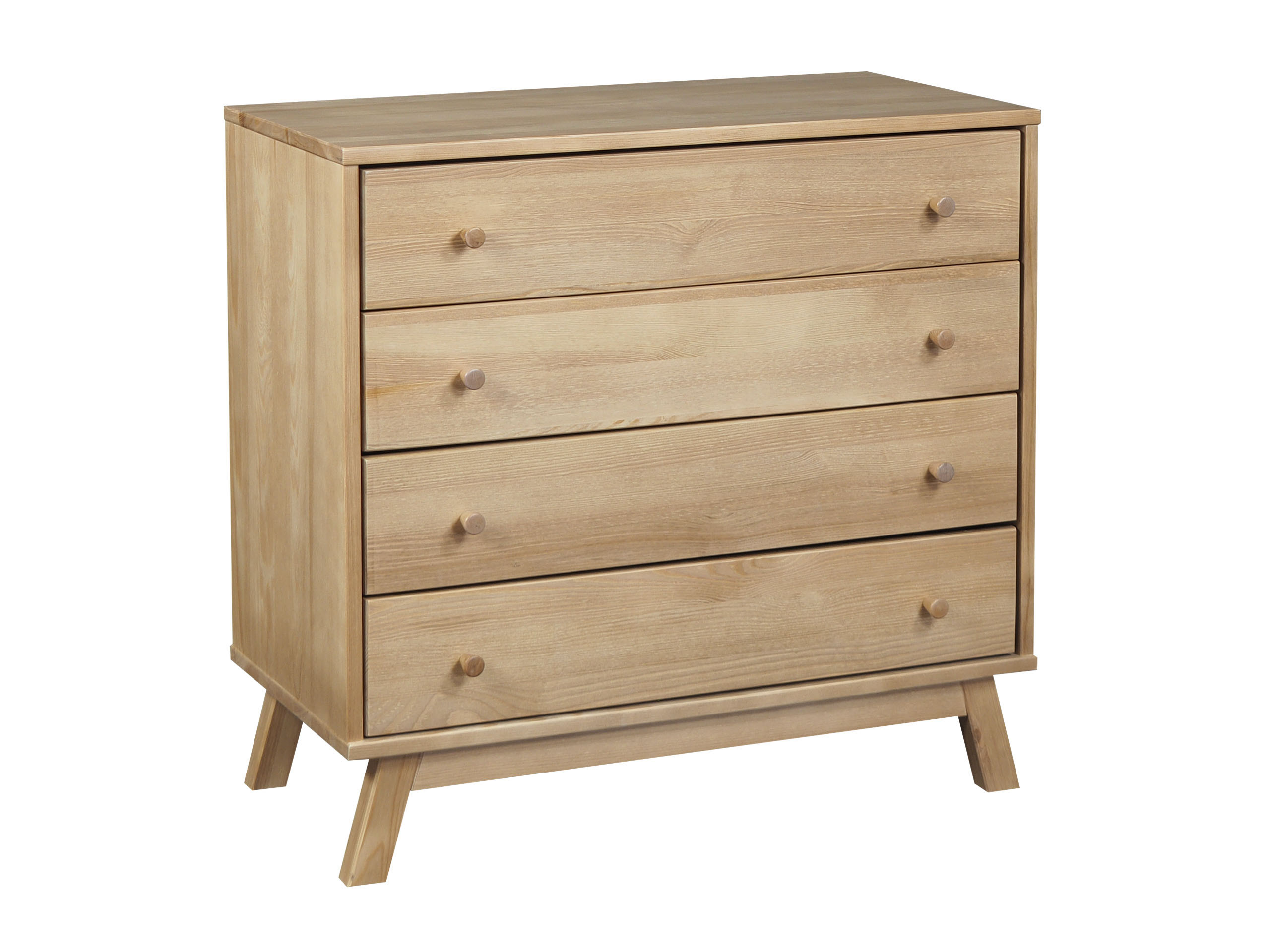 Komoda 90 cm drewniana 4 szuflady Oregon Wood I kolor dębowy