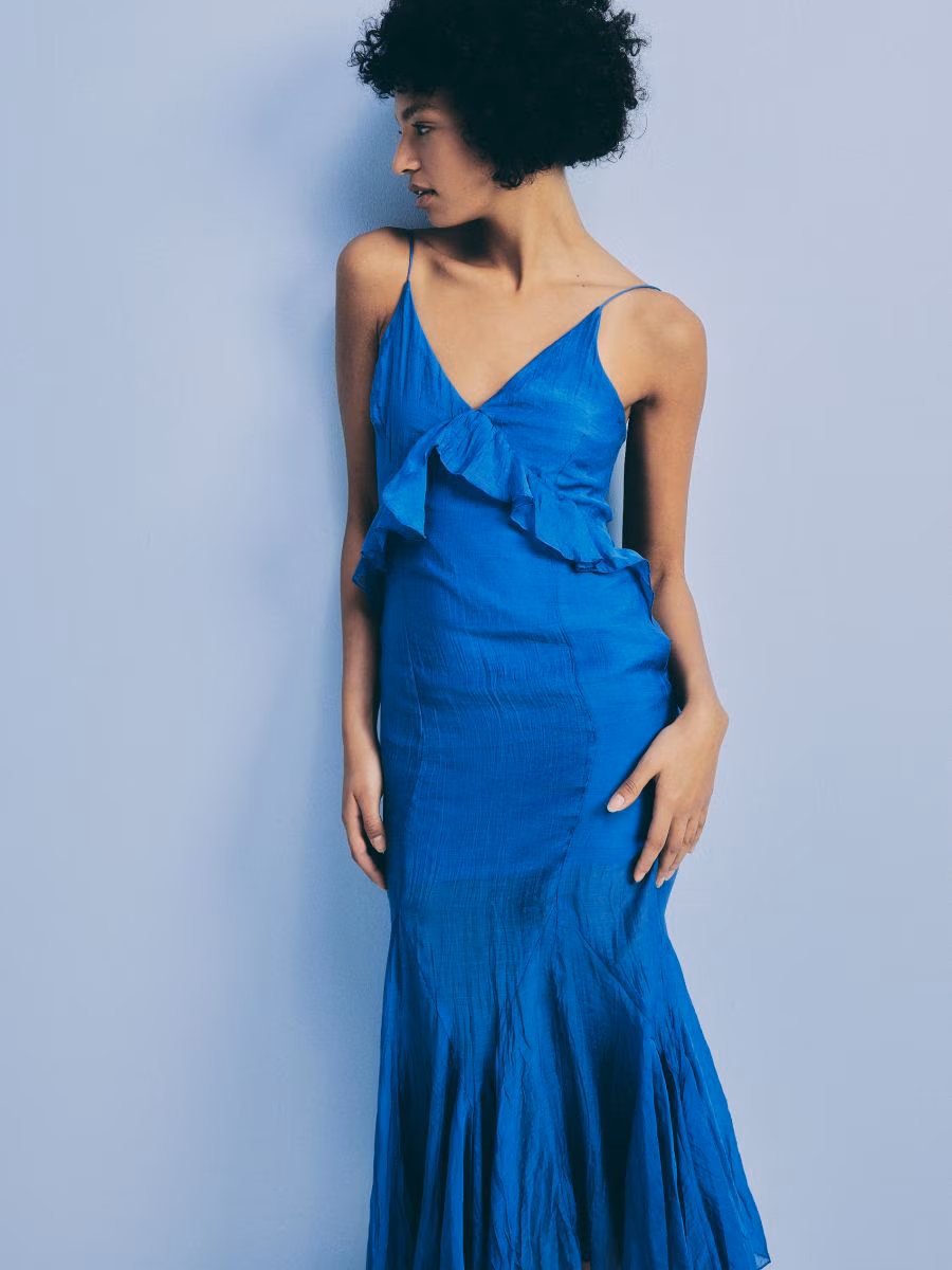Maxi Dress With Frills