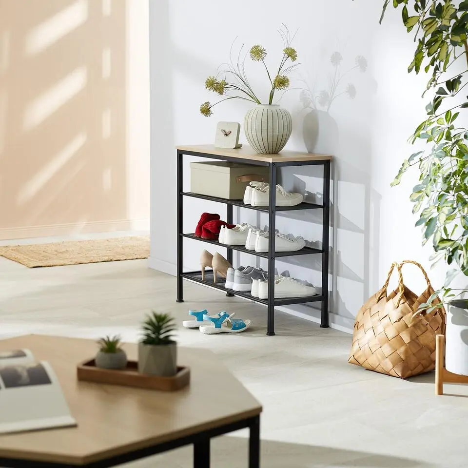 tectake Schoenenrek Newport 80,5x30,5x72,5cm