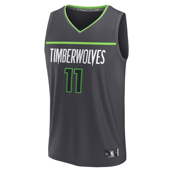 Naz Reid Minnesota Timberwolves  Youth Fast Break Replica Player Jersey - Statement Edition - Black
