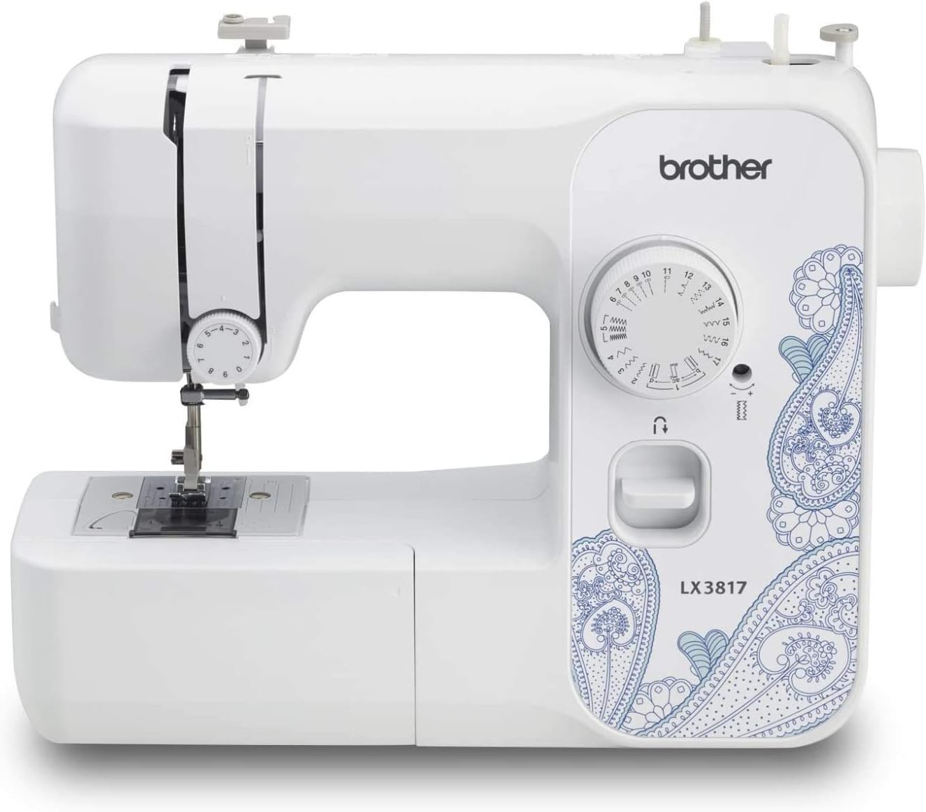 Brother RLX3817 Full Size 17 Stitch Sewing Machine White,Refurbished (Renewed)