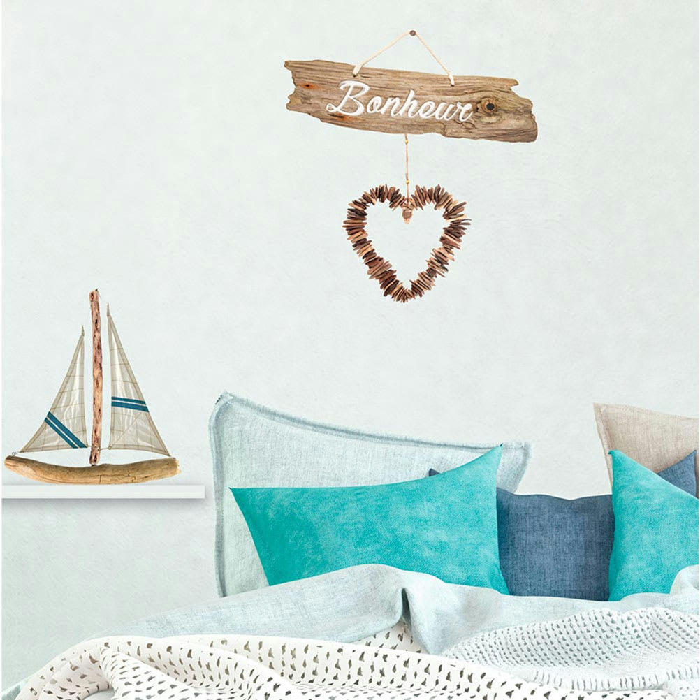 BONHEUR - Planche de décoration adhésive 70x20cm