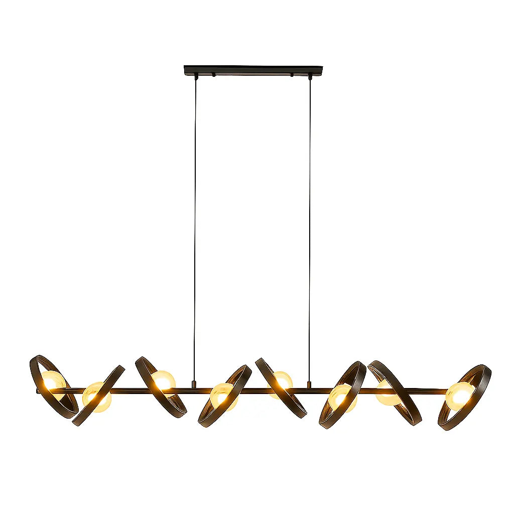 Ylumen hanglamp Hover - 8 lichts - 160 x 150  cm - zwart