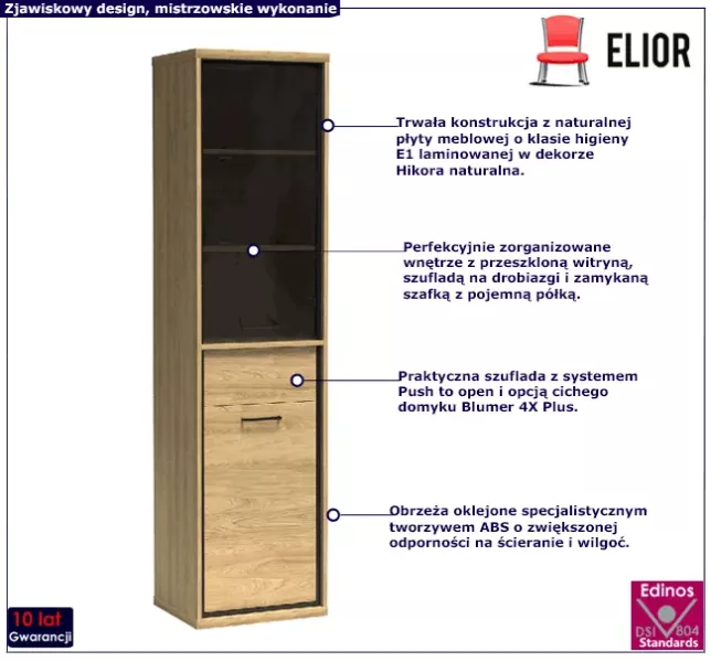 Wąska witryna hikora - Elero