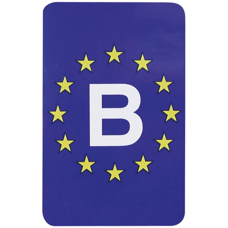 Autocollant signalétique Europe - Belgique Carpoint