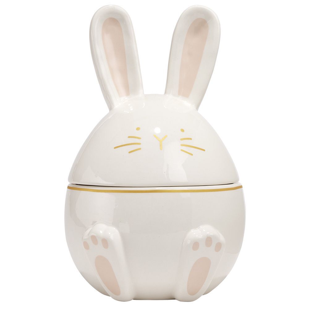 Bonbonnière forme lapin en céramique Ø15xH24 cm