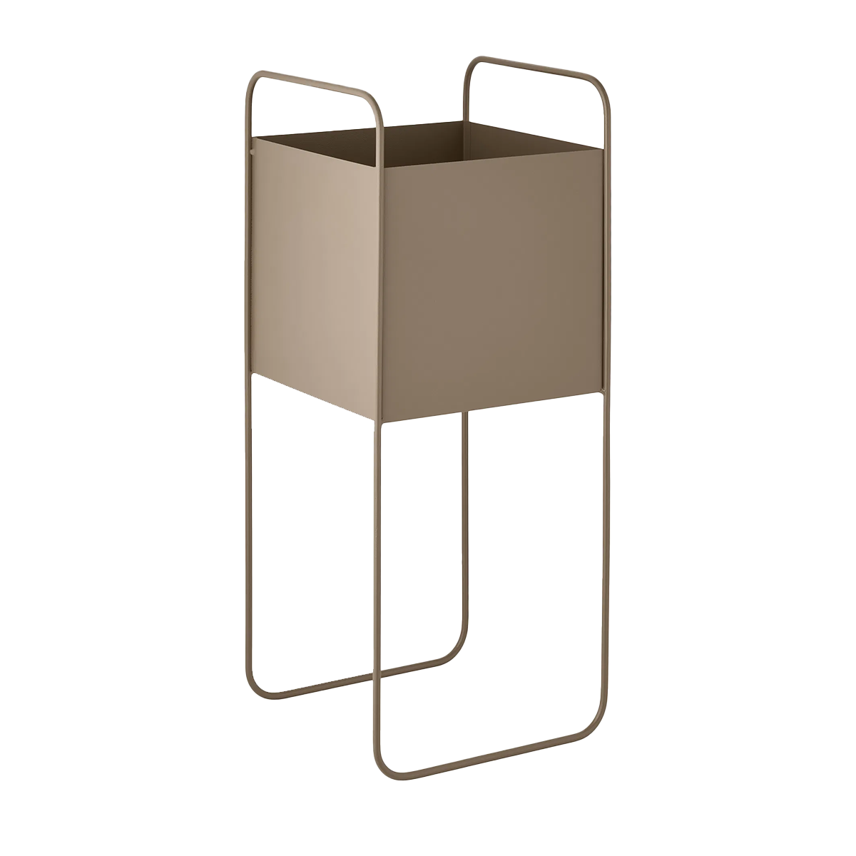 Artichok Emelie Metalen Plantenbak - Bruin