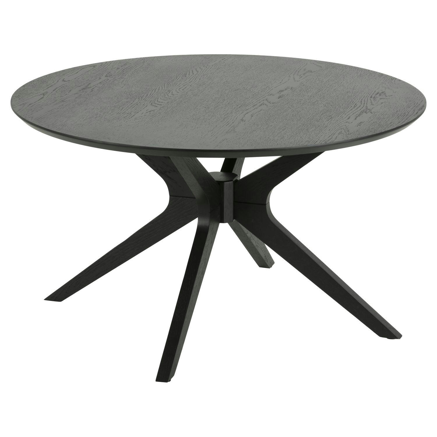 DUNE - Table basse ronde en mdf noir