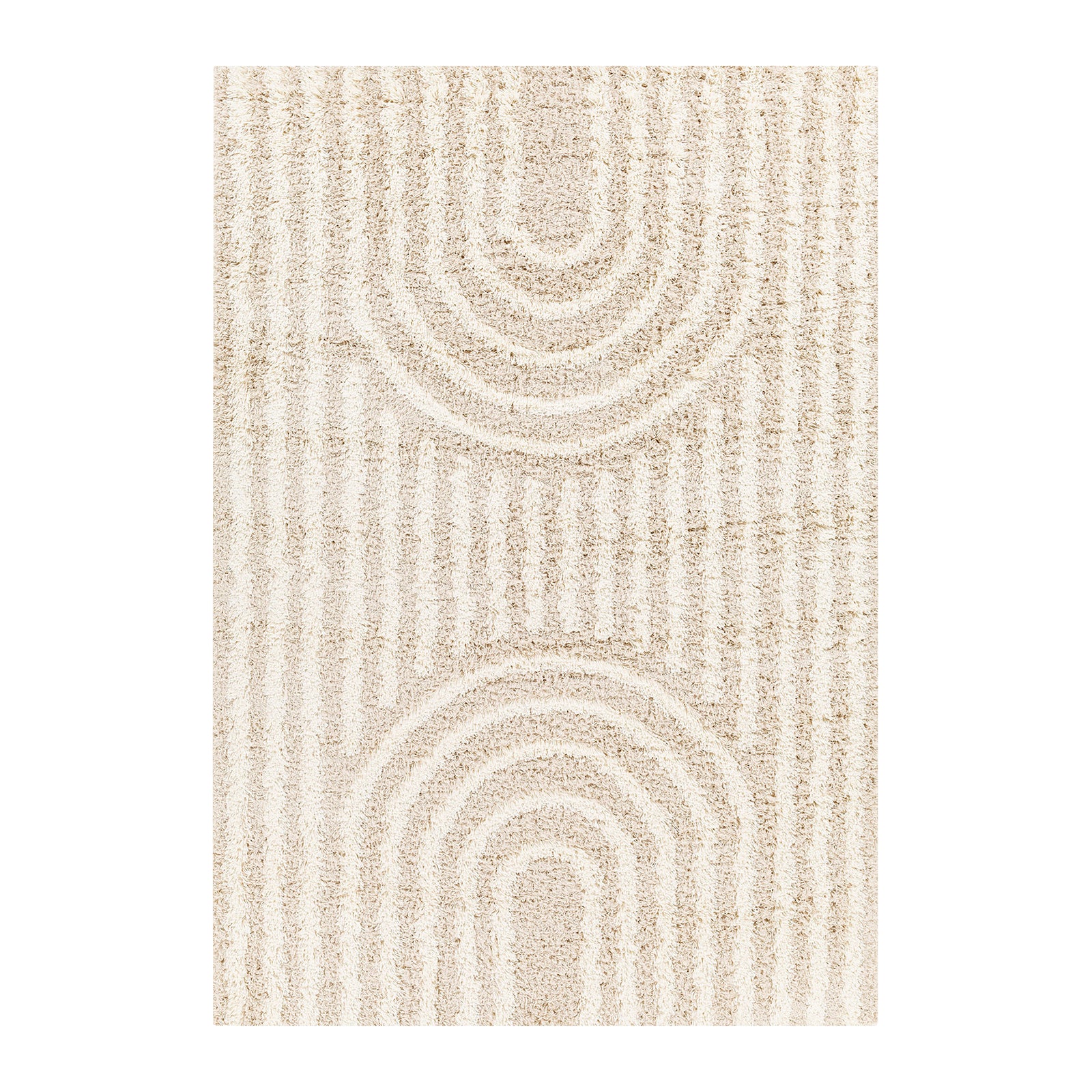 by fonQ Whirl Vloerkleed 160 x 220 cm - Beige