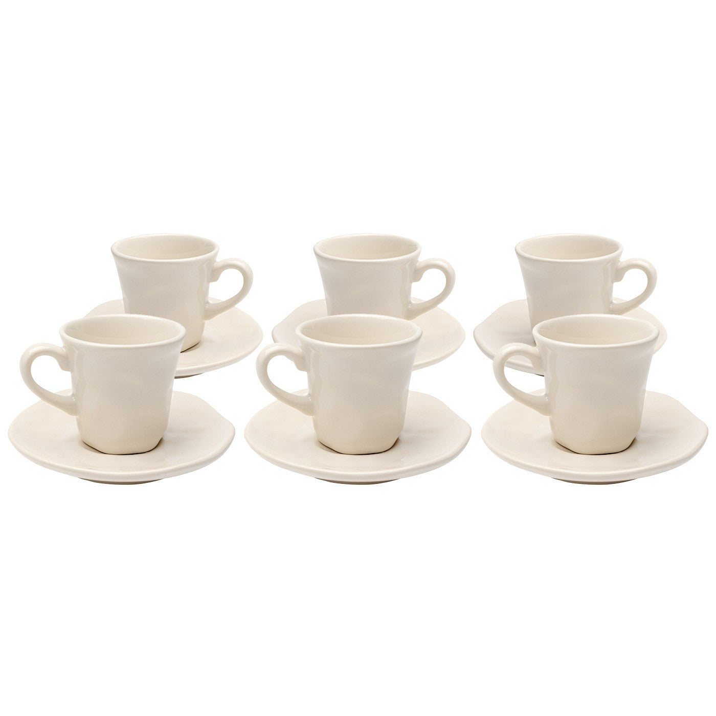 Kare Design Espressokopje Organic creme (6/set)