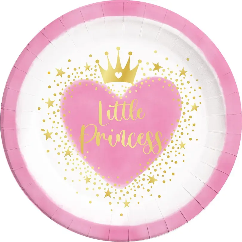 Flacher Teller 8er-Set Princess