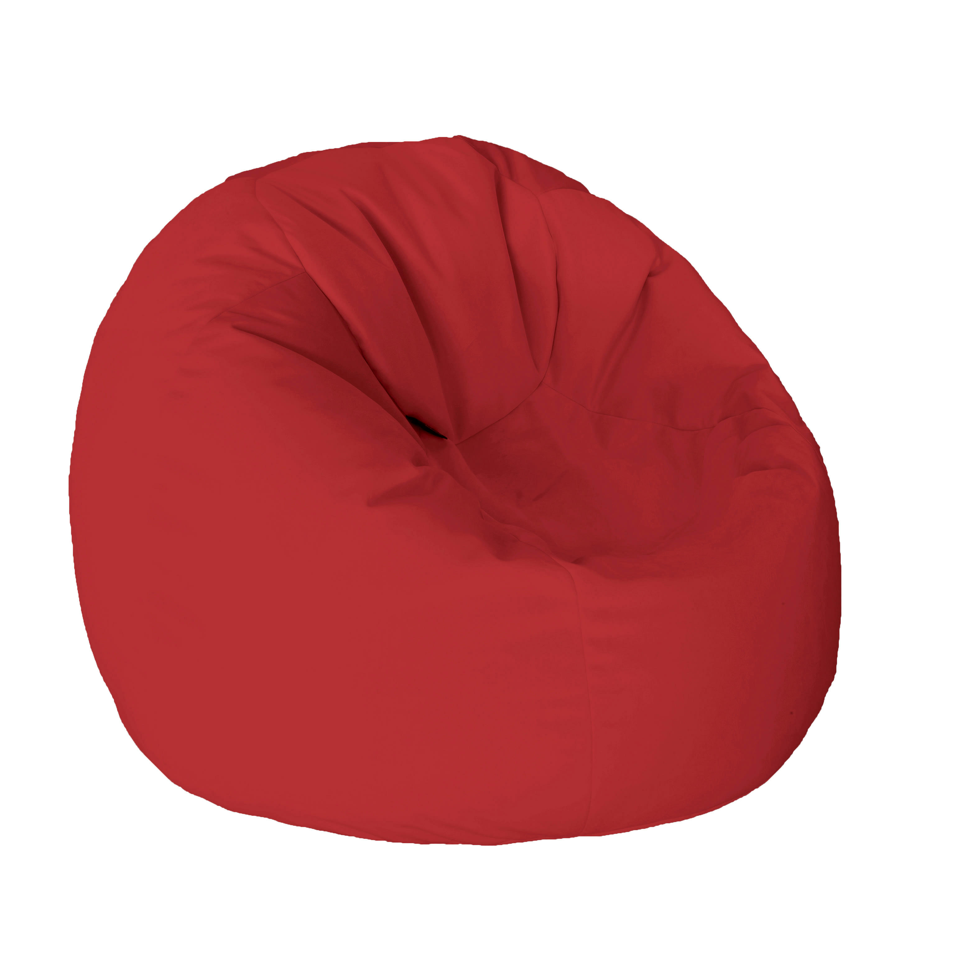 - Pouf XL velours rouge