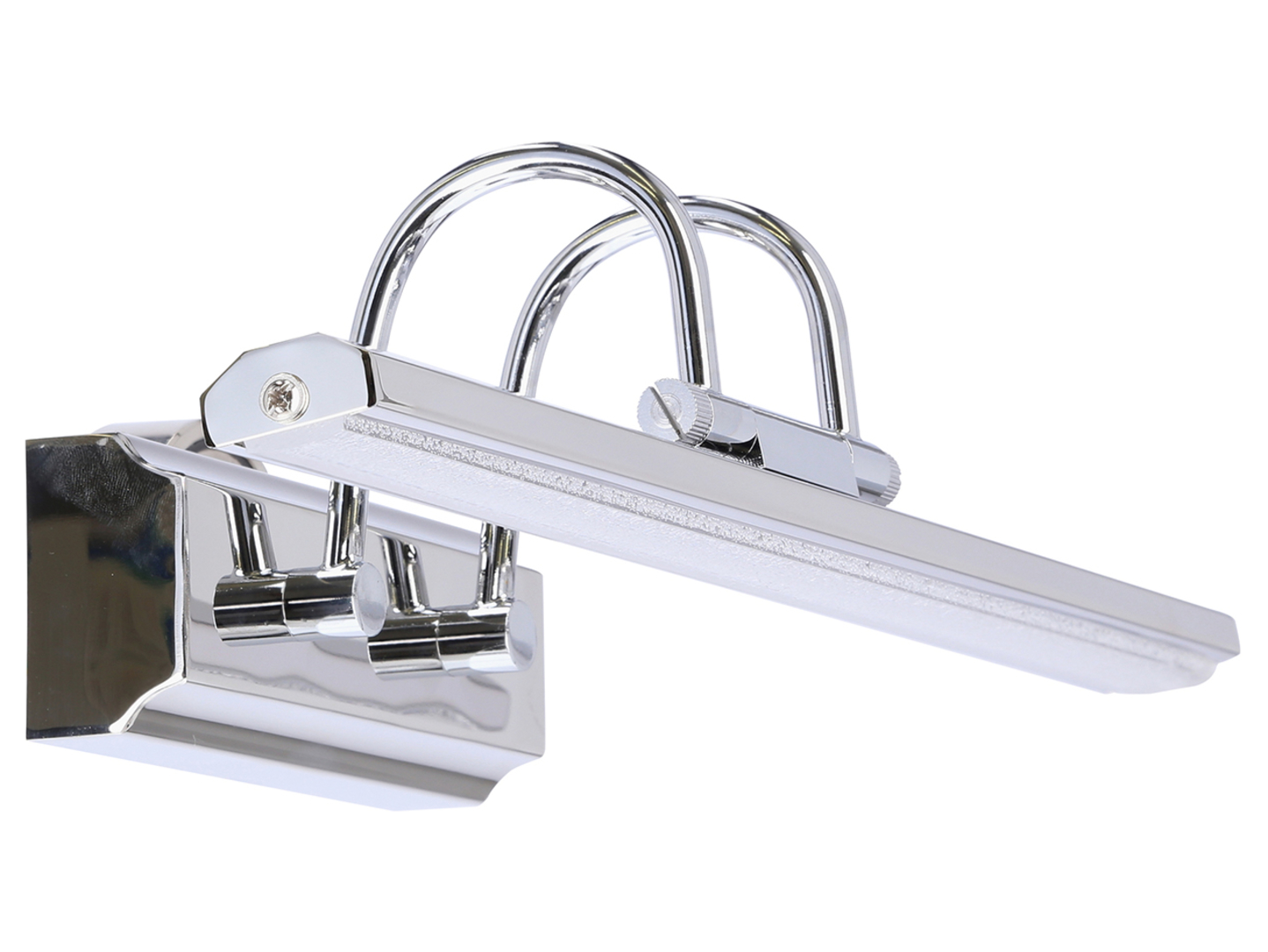 Kinkiet Gizel LED metalowy srebrny