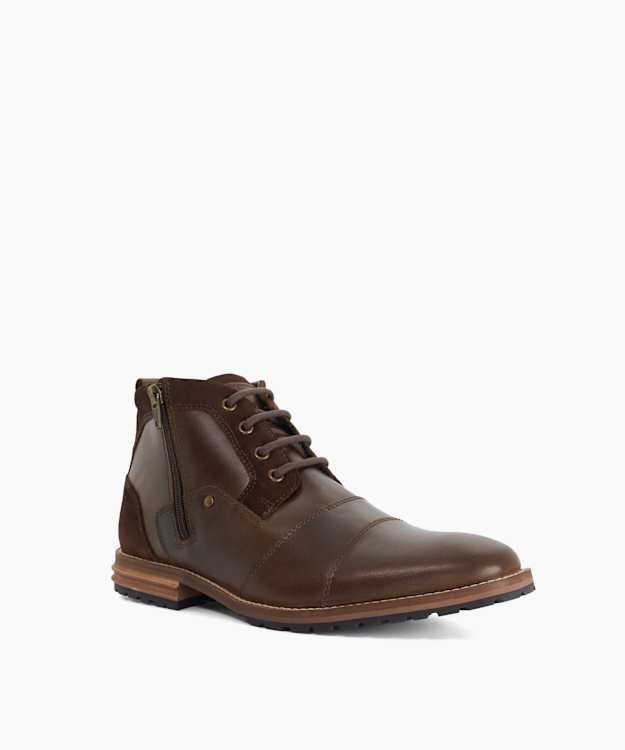 Cappa Brown - Lace-Up Ankle Boots