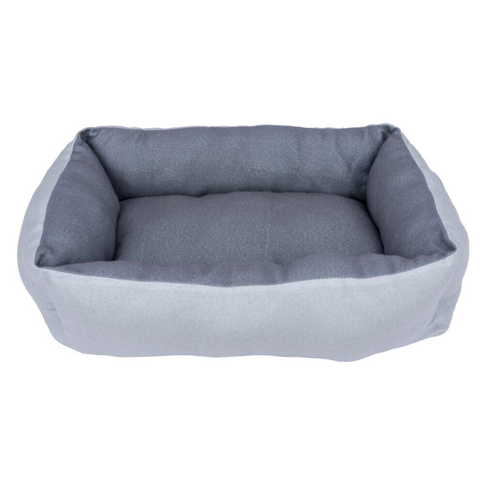 Couchage animal tissu coton gris 60x40xH15cm
