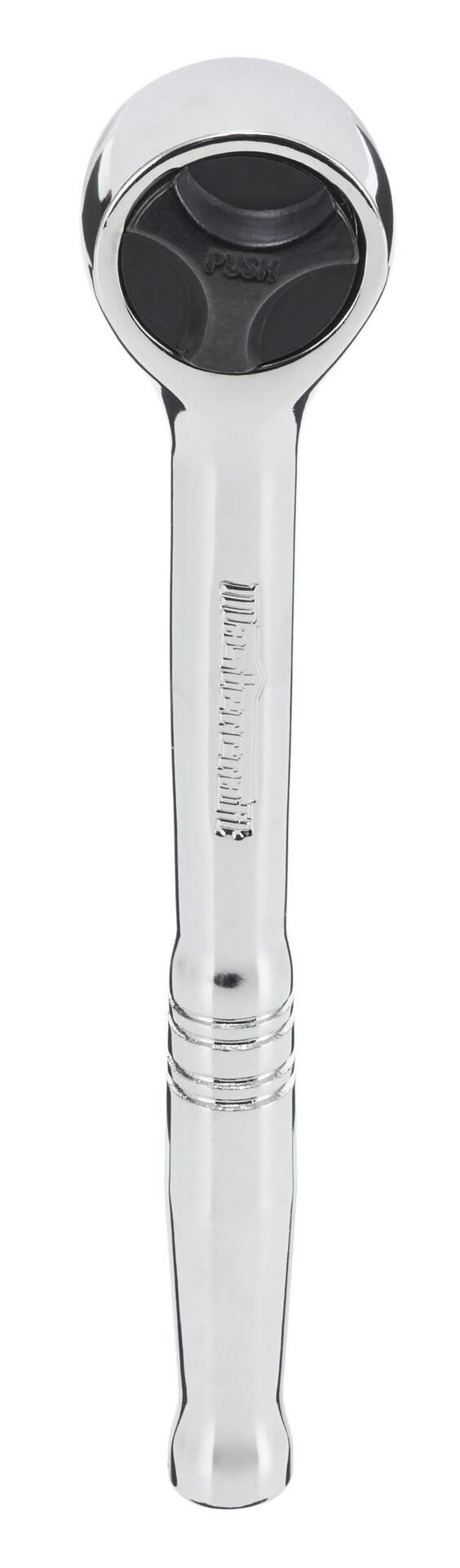 Mastercraft 3/8-in Drive Round Head Ratchet, Nickel-Chrome Plating