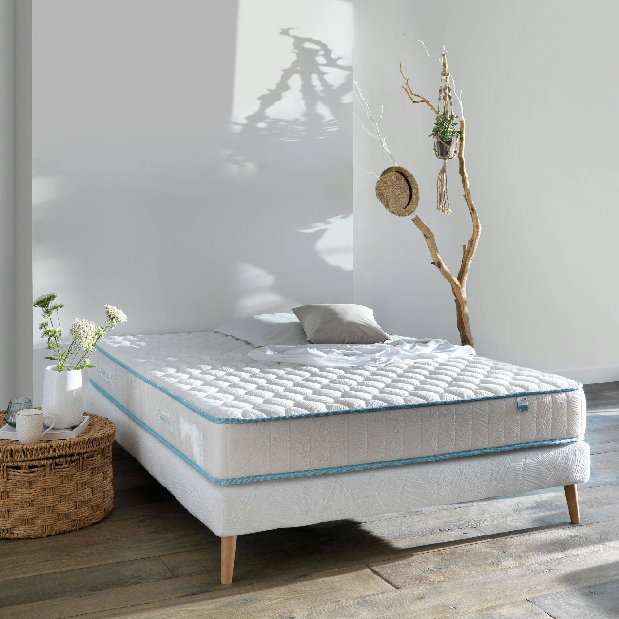 ZOHRA ET RAPHAEL - Ensemble en mousse 2 x 80 x 200 cm taupe