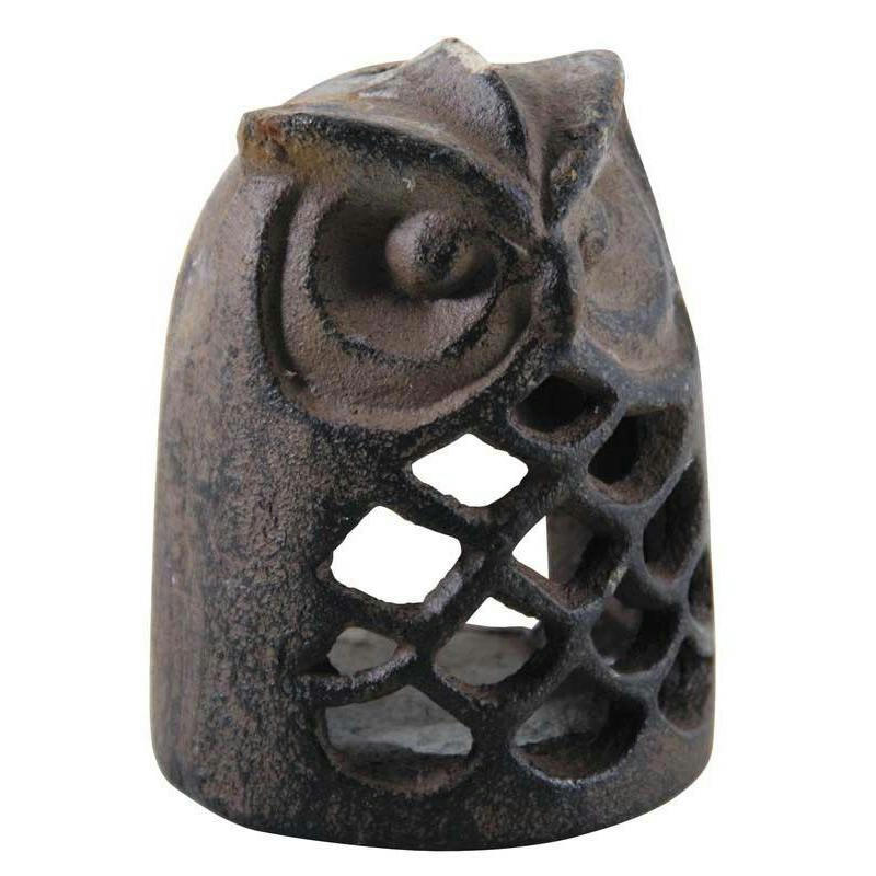 - Photophore hibou en fonte 10 cm