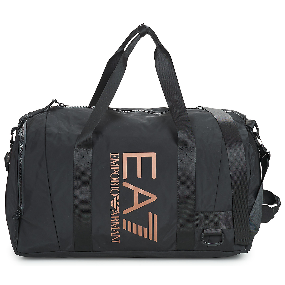 Emporio Armani EA7 - VIGOR7  U GYM BAG - UNISEX GYM BAG - Black / Pink / Gold