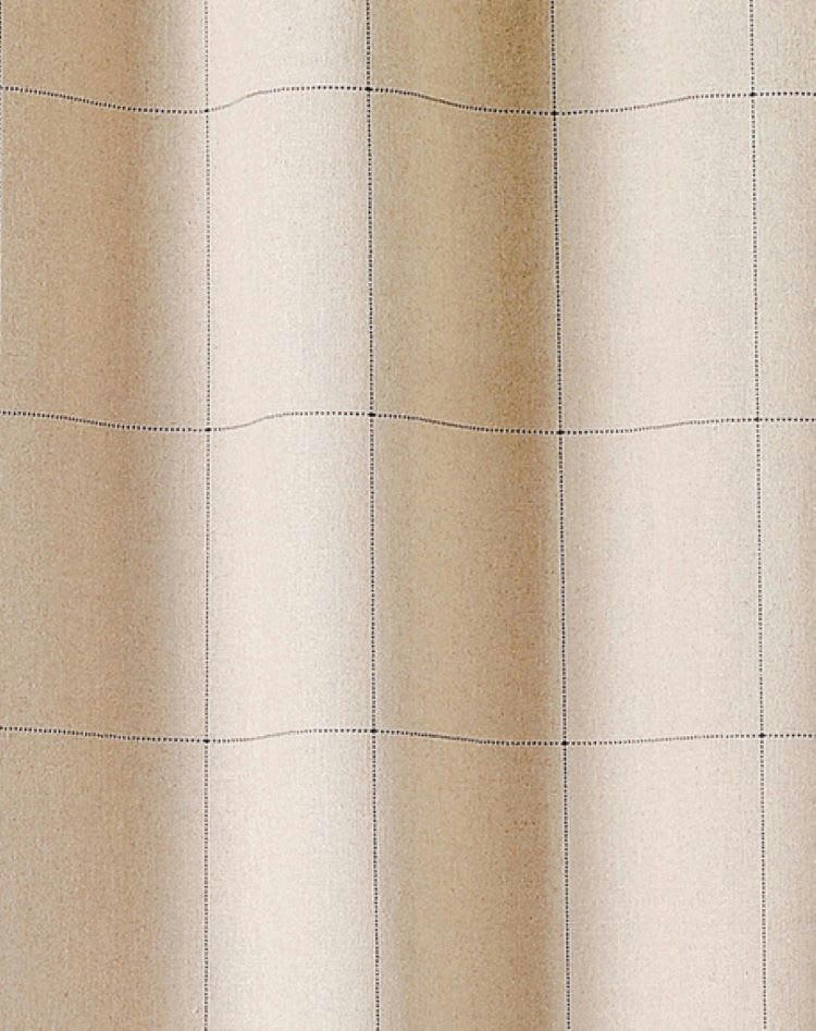 - Rideau grands carreaux effet lin 135x260cm