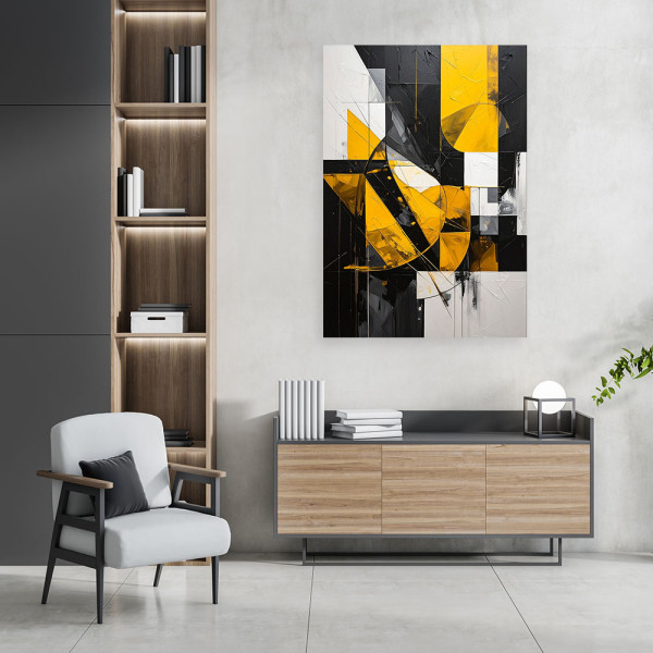 Obraz do salonu sypialni biura loftu, Geometryczne kształty 20x30