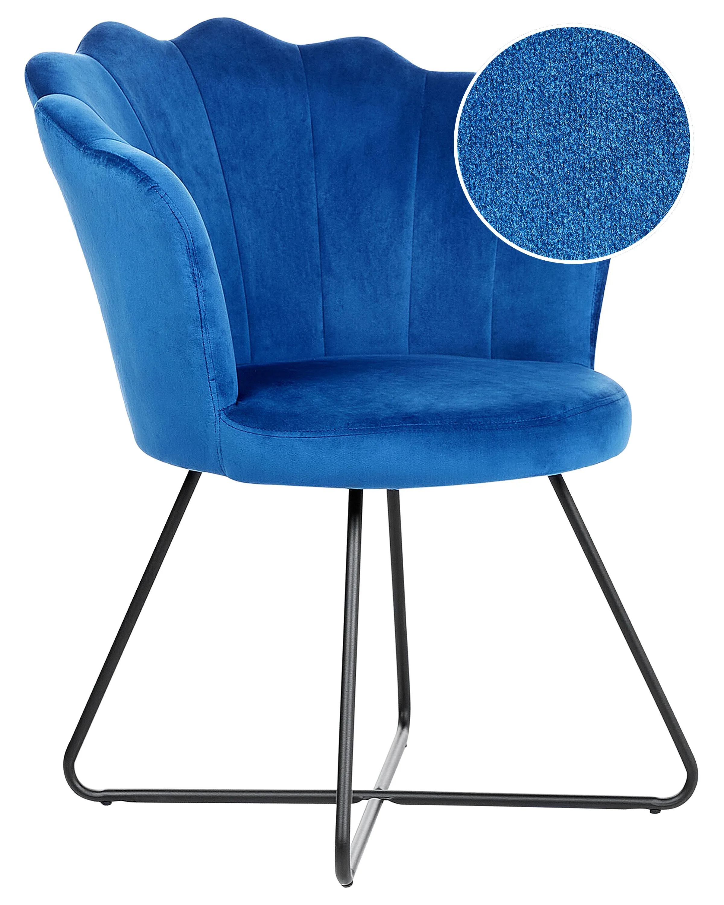 Armchair LOVELOCK Velvet Navy Blue