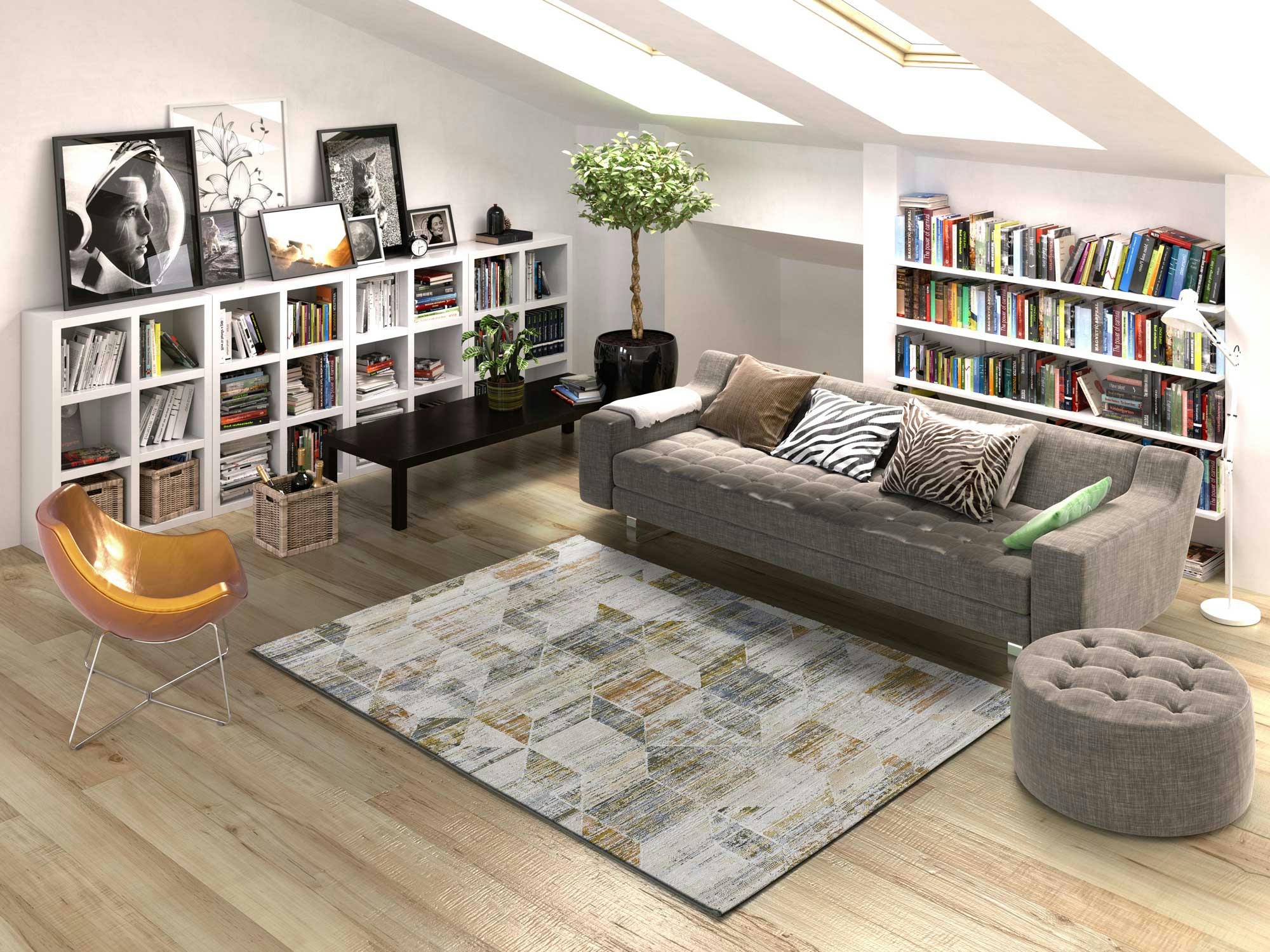 KILIS - Tapis de style vintage multicolore, 134X200 cm