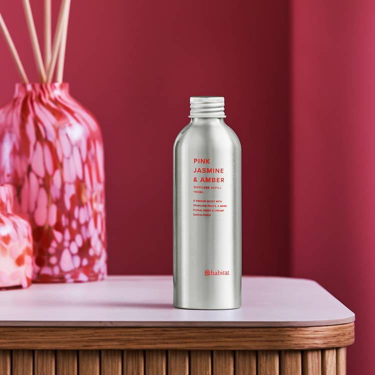 Habitat 180ml Diffuser Refill - Pink Jasmine & Amber