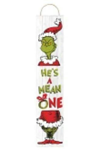 Dr. Seuss Grinch Wooden Hanging Decoration