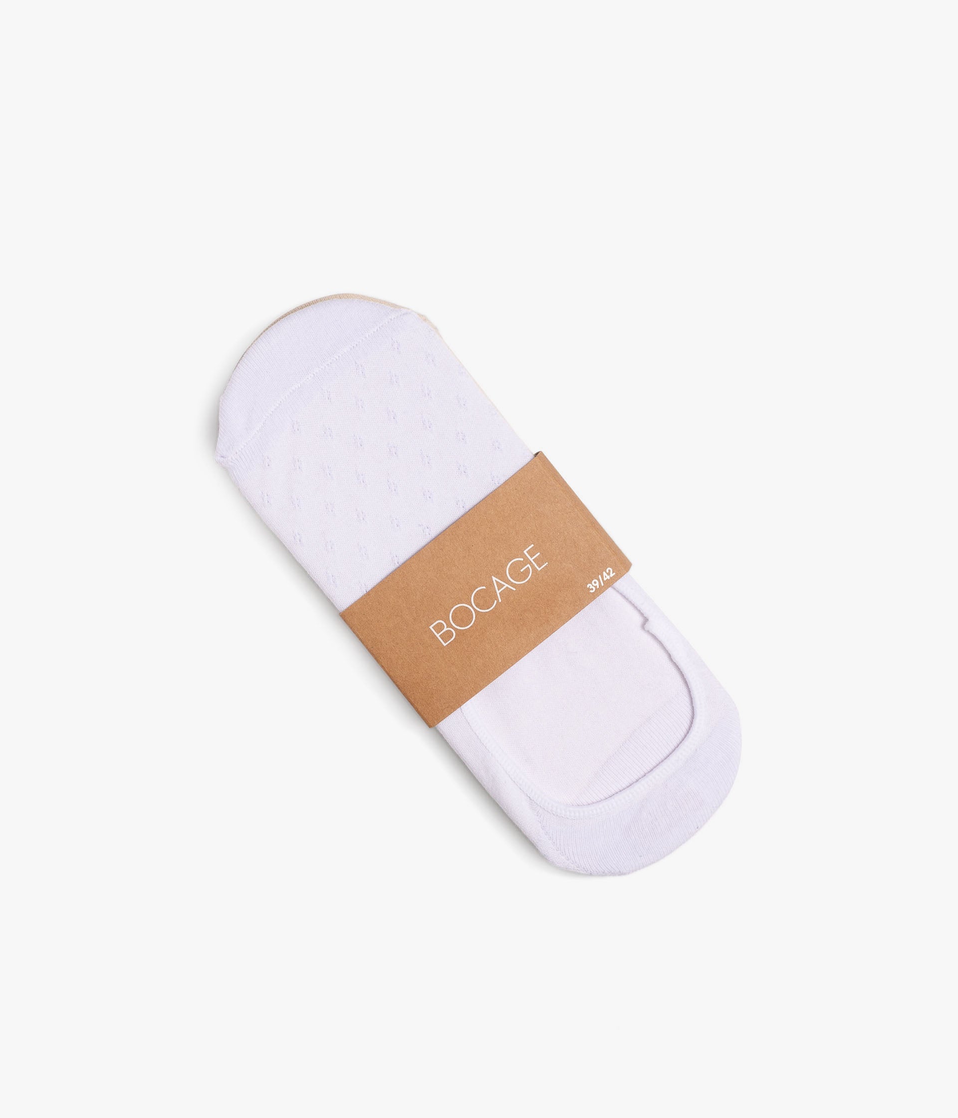 Chaussettes Nacerap beige et blanc