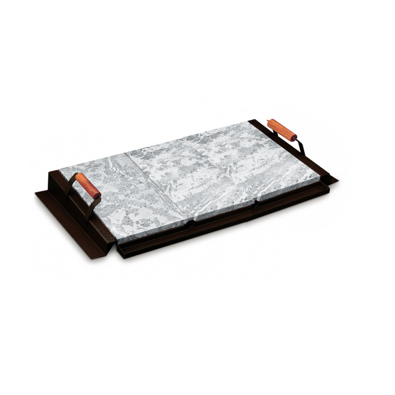 Plaque de cuisson en pierre de lave 76 x 44 cm