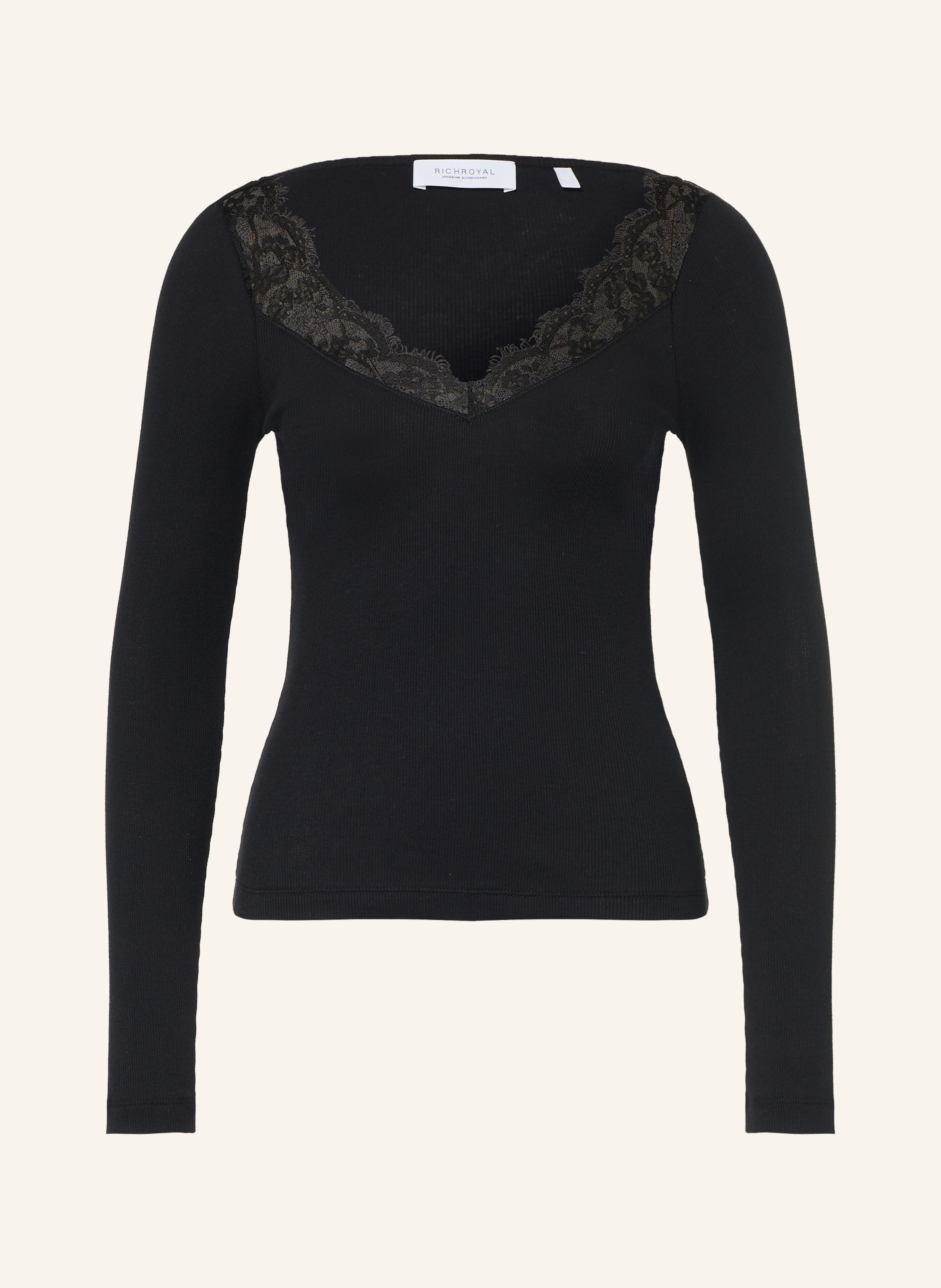 Rich & Royal Longsleeve mit Spitze