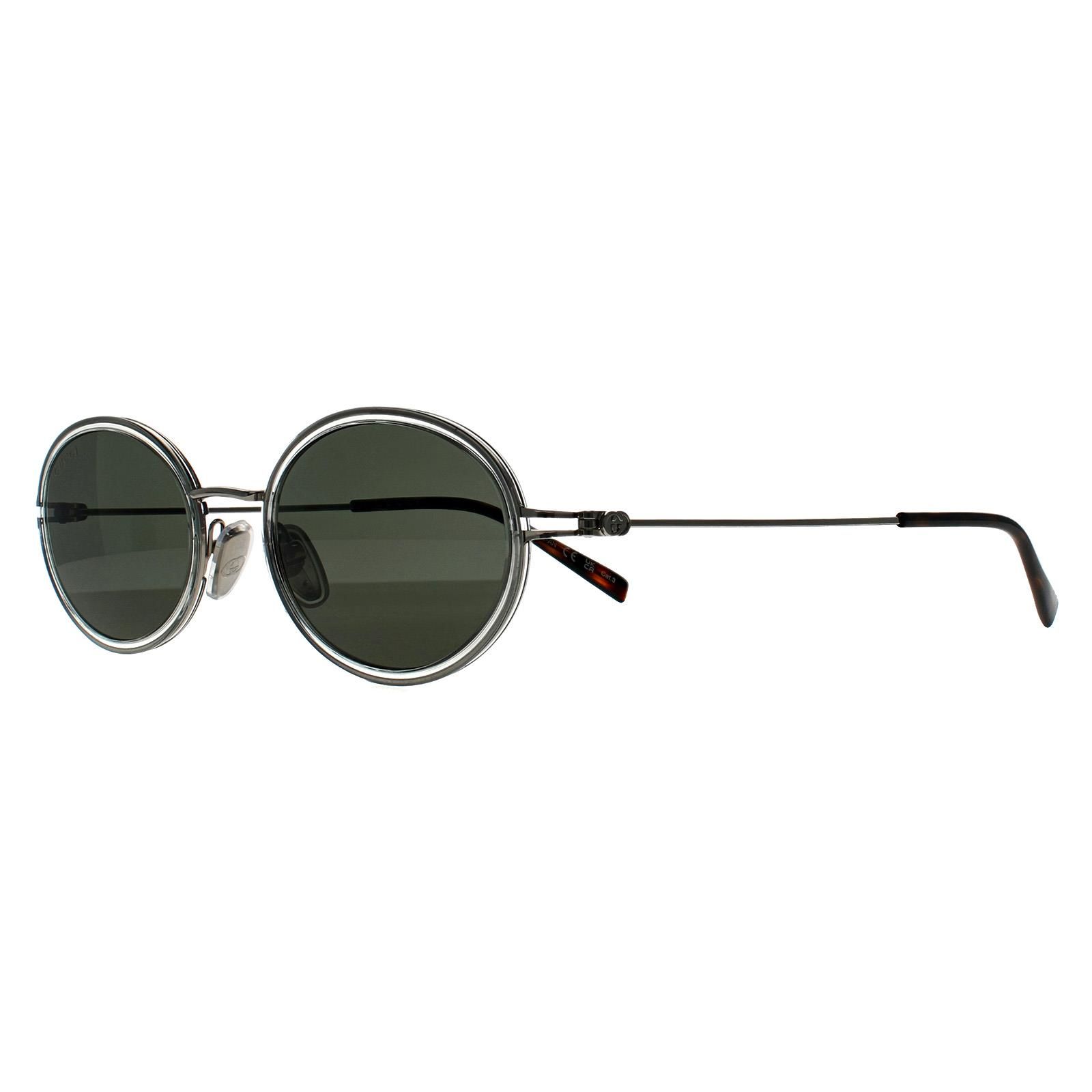 Gucci Oval Silver Grey GG1980S